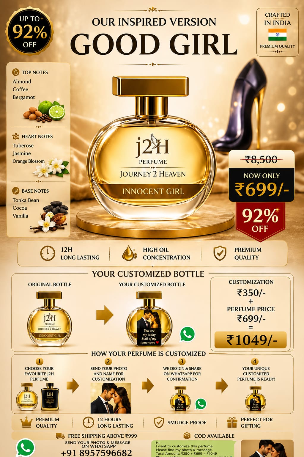 Customize your J2H Innocent Girl  Perfume