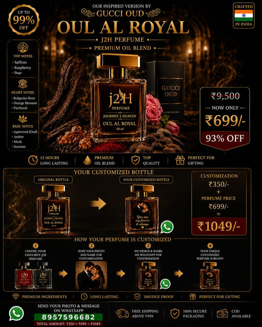 Customize your J2H Oud Al Royal Perfume