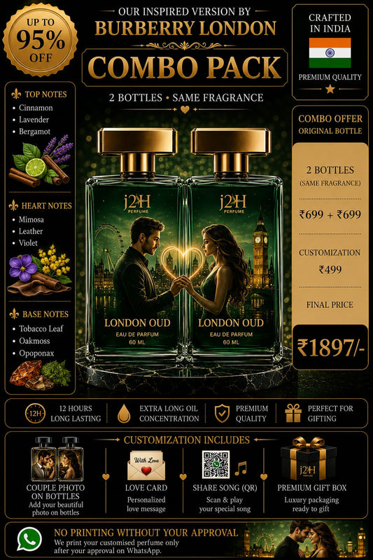 Customize your J2H London Oud Perfume
